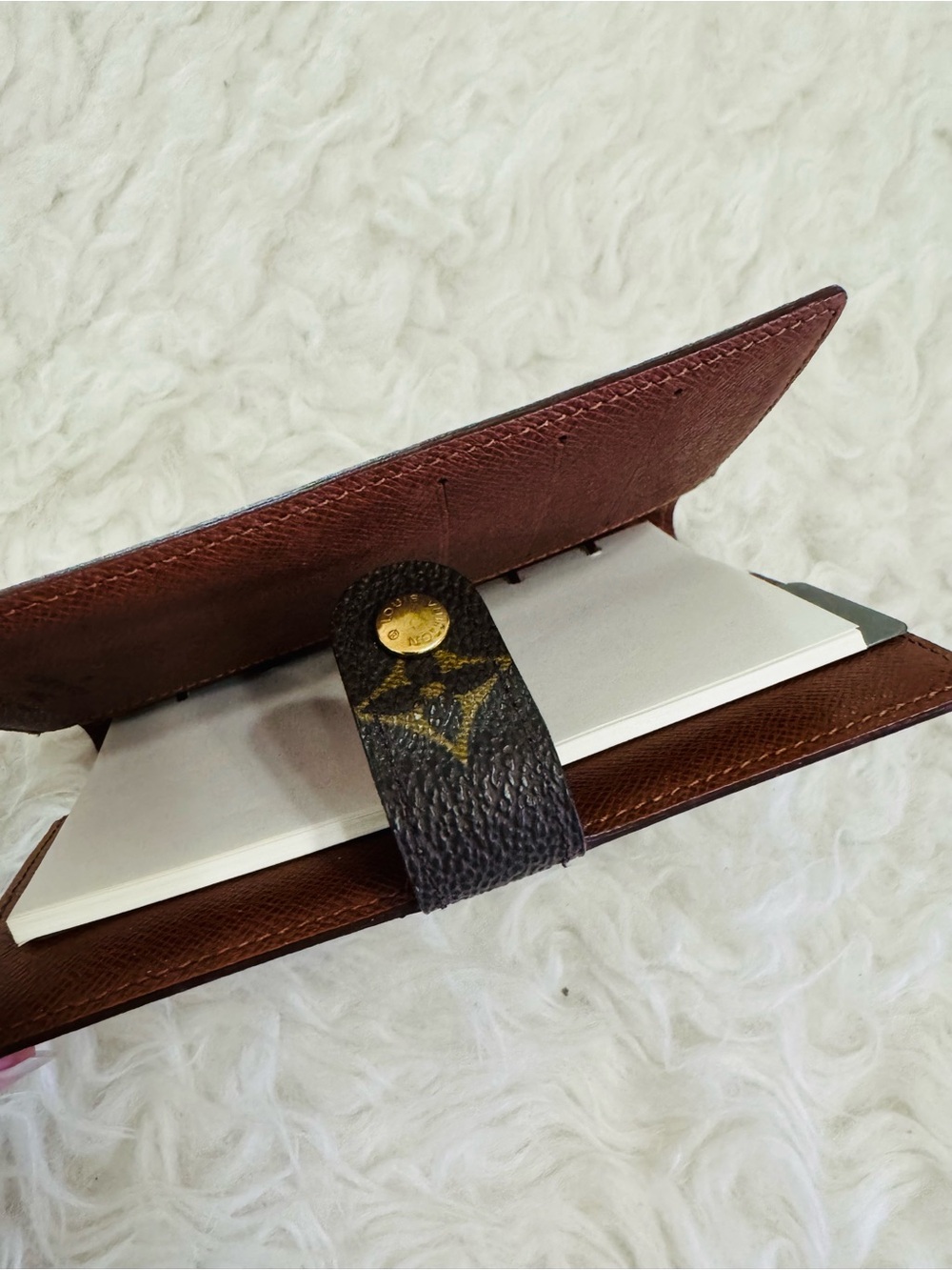 Louis Vuitton Brown Monogram Canvas Agenda Cover - Picture 4 of 12